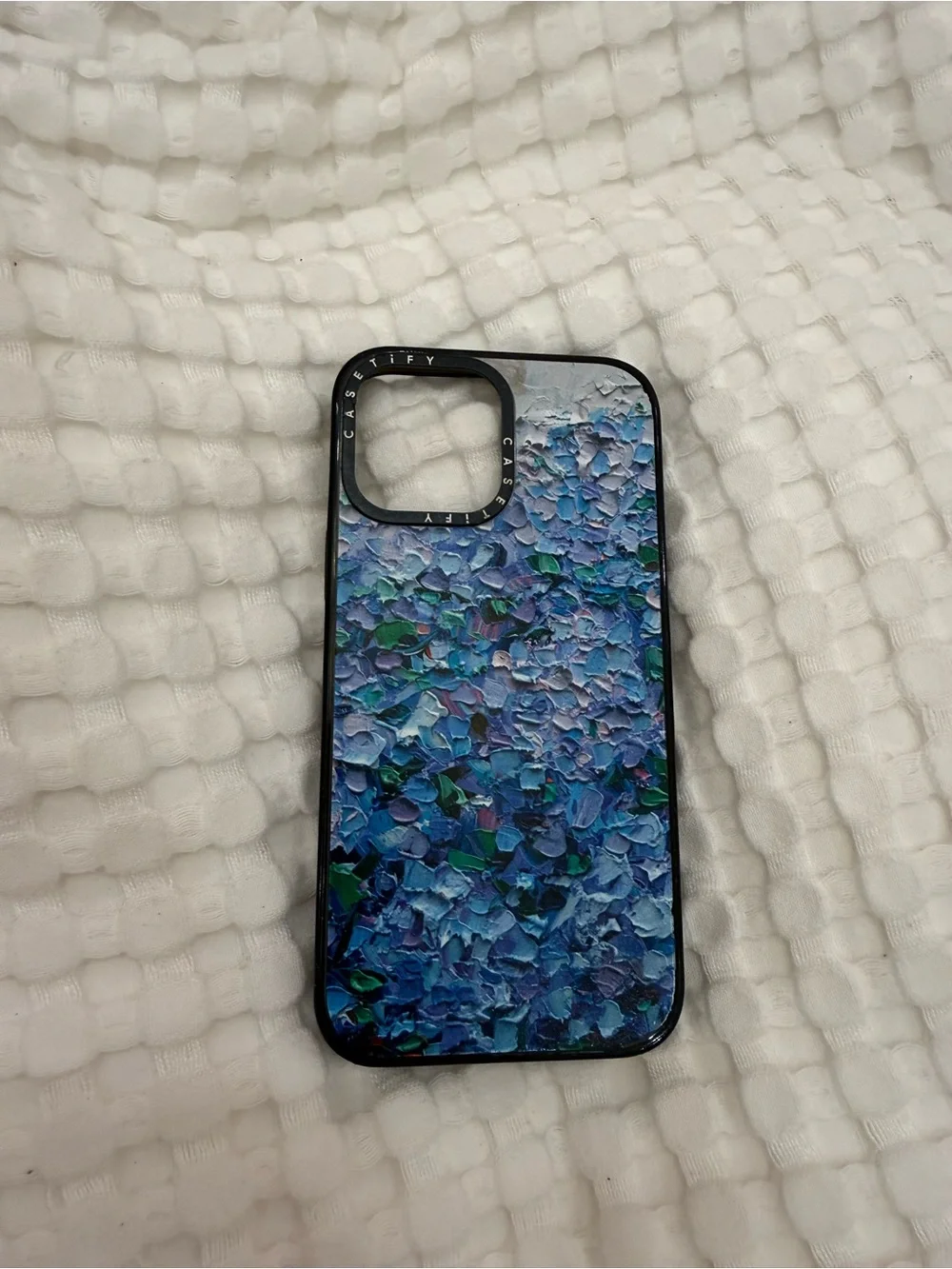 Casetify Blue Floral Textured iPhone 13 Pro Max Case